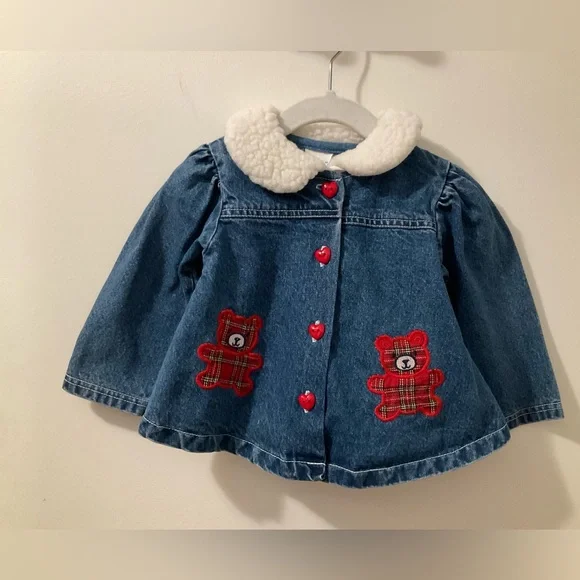 Girls Swing Denim Jacket Toddler Size 24 Months - Picture 1 of 7